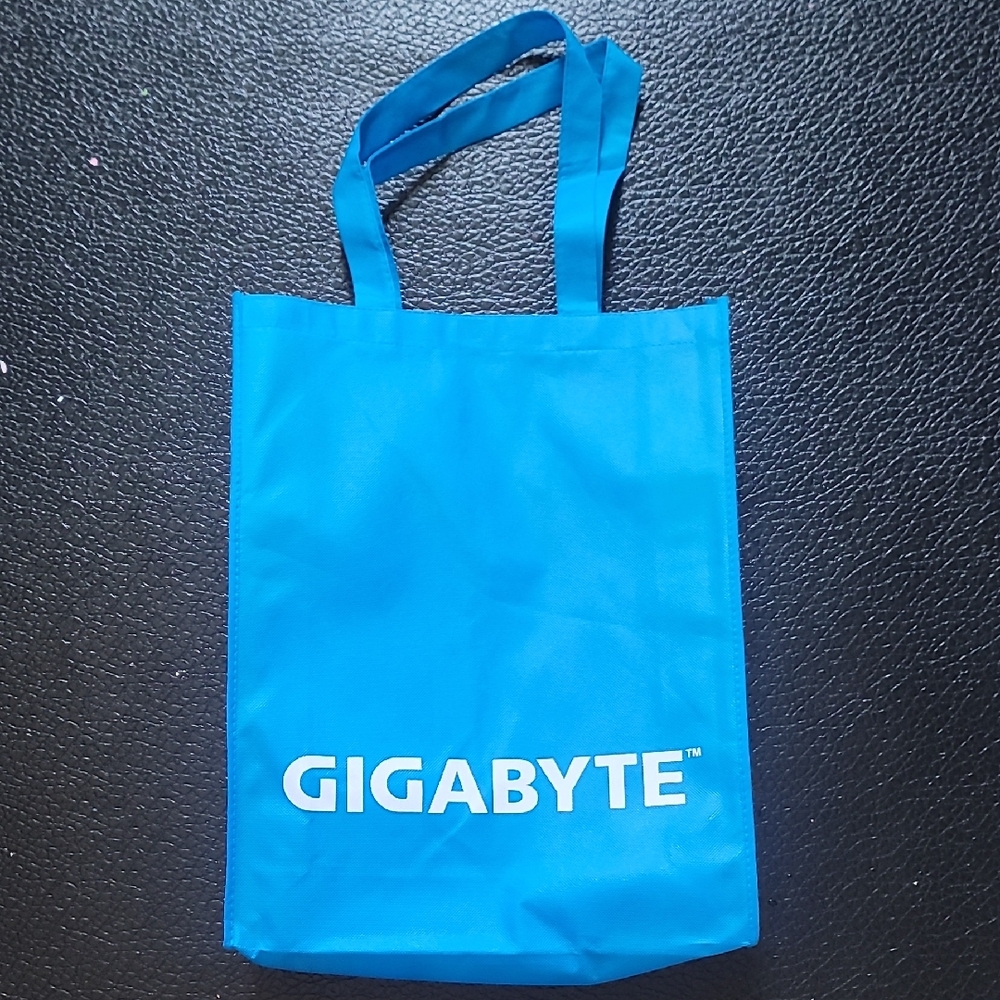 GIGABYTE Blue Tote Bag with Double Handles